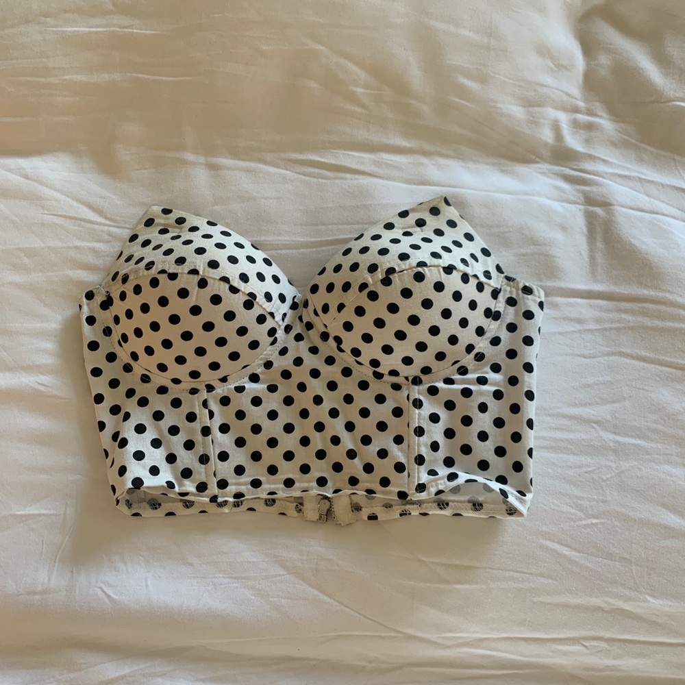 Polka Dot Corset Top
